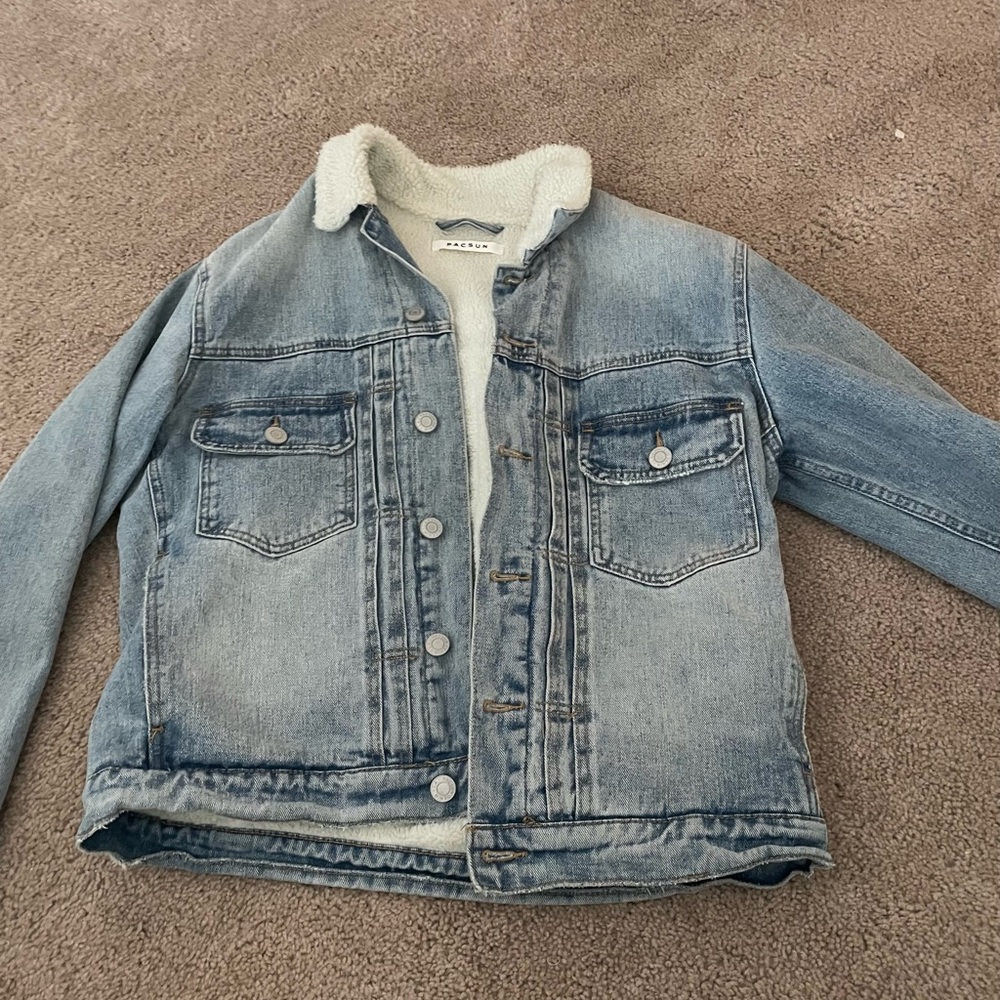 Mens Sherpa lined Jean jacket size M PacSun